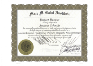 NLP Master Professional Zertifikat
