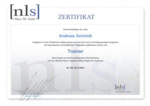 Trainer Zertifikat